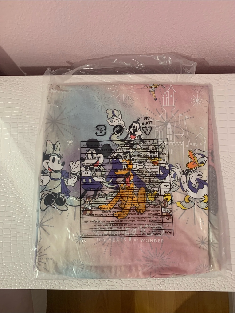 Disney 100 year anniversary spirit jerseys both size L NWT
